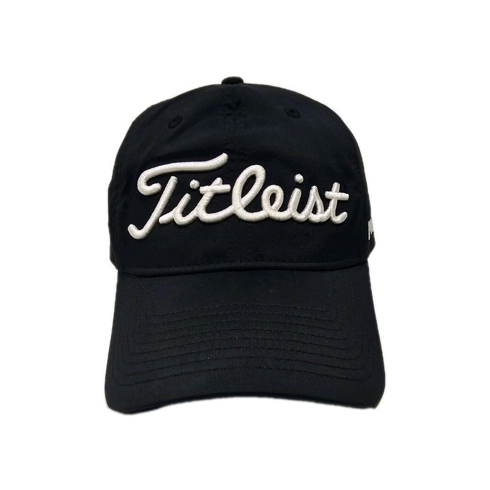 Titleist Performance FootJoy Pro V1 Strapback Golf Hat Black Logo Outdoor Cap